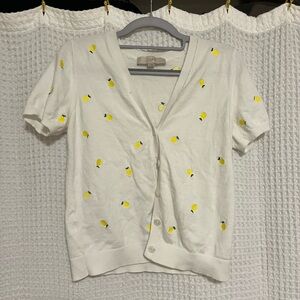 Loft white and lemon button up!